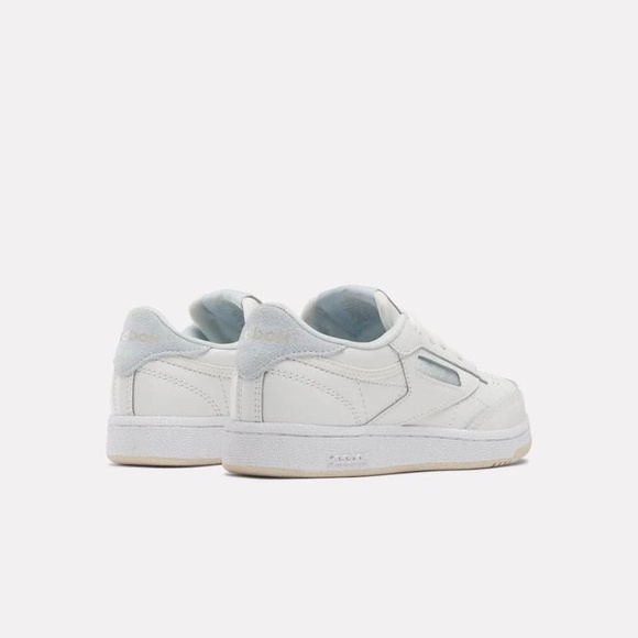 BRAND NEW girl boy unisex youth reebok club c tennis white leather shoes 4.5Y - Picture 4 of 8